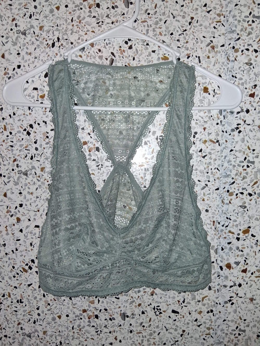 Victoria's Secret Sage Green Lace Bralette